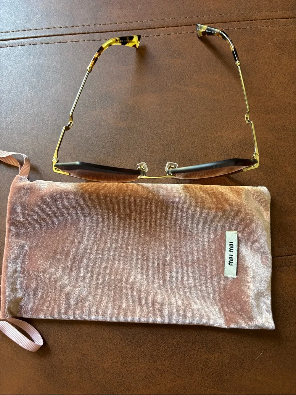 Miu Miu Women's Oversized Brown Gradient Sunglasses